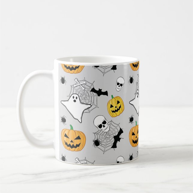 Halloween Pattern Kaffeetasse (Links)