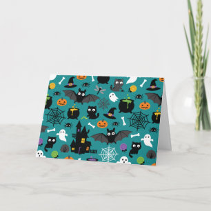 Halloween Pattern Karte