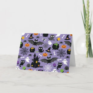 Halloween Pattern Karte