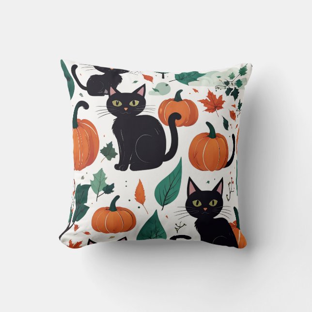 Halloween Pattern Kissen (Vorderseite)