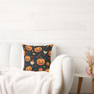 Halloween Pattern Kissen - Spooky & Fun Dekoration