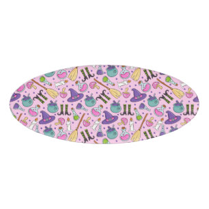 Halloween Pattern Namenschild