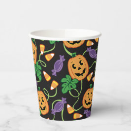 HALLOWEEN PATTERN PAPPBECHER