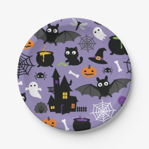 Halloween Pattern Pappteller