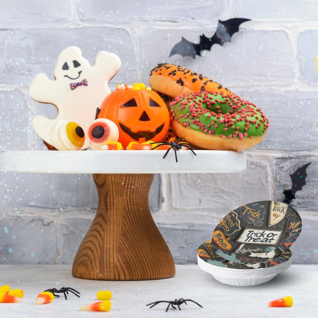 Halloween Pattern Pappteller (Von Creator hochgeladen)