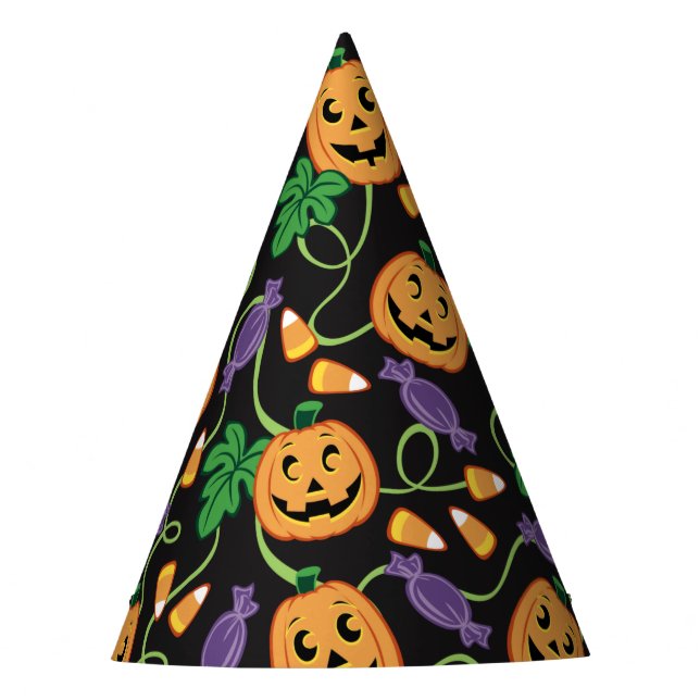HALLOWEEN PATTERN PARTYHÜTCHEN (Vorderseite)