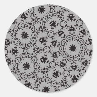 Halloween Pattern Runder Aufkleber
