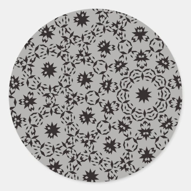 Halloween Pattern Runder Aufkleber (Vorderseite)