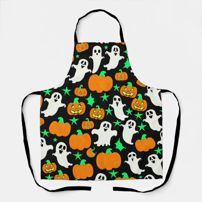 Halloween Pattern Schürze (Vorderseite)