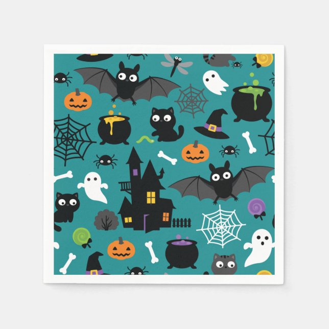 Halloween Pattern Serviette (Vorderseite)