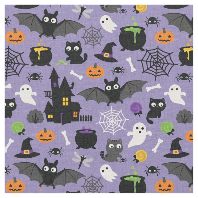 Halloween Pattern Stoff (Nahaufnahme)