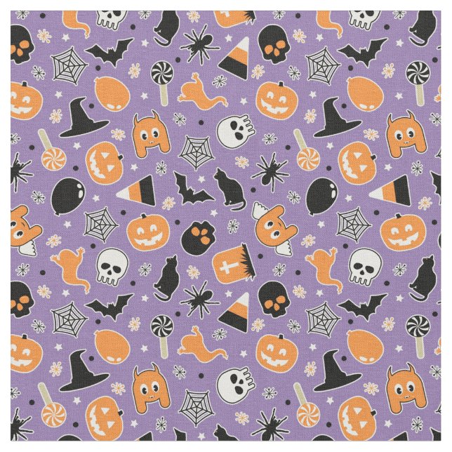 Halloween Pattern Stoff (Nahaufnahme)
