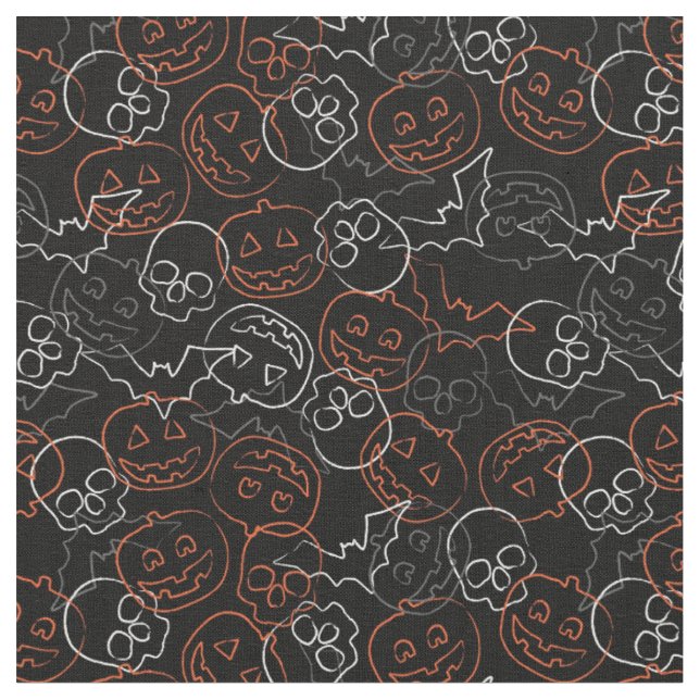 Halloween Pattern Stoff (Nahaufnahme)