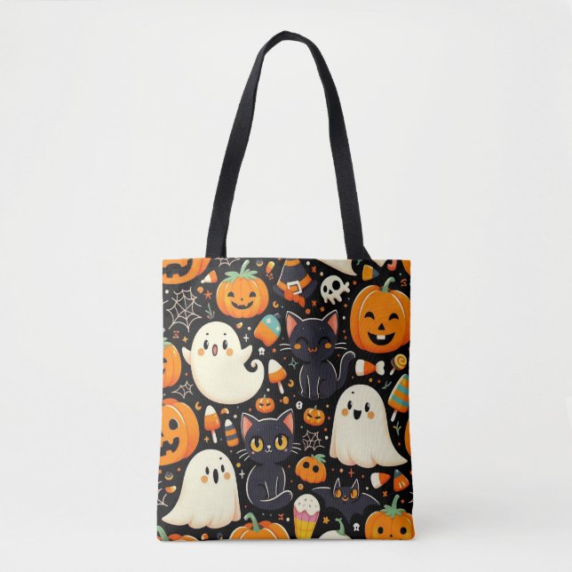 Halloween Pattern Tote Bag (Vorderseite)