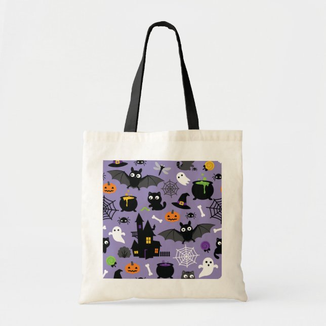 Halloween Pattern Tragetasche (Vorne)