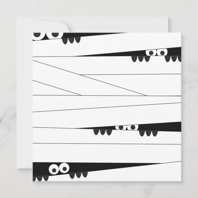 Halloween Peeking Mummy (Vorderseite)