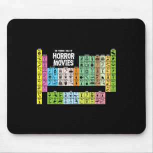 Halloween Periodic Table of Horror Movies Chemistr Mousepad