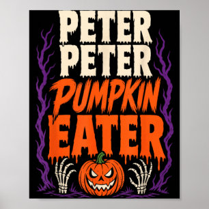 Halloween Peter Peter Pumpkin Eater Kinderreim Poster