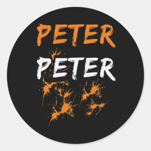 Halloween Peter Pumpkin Eater Kostümpaare Runder Aufkleber