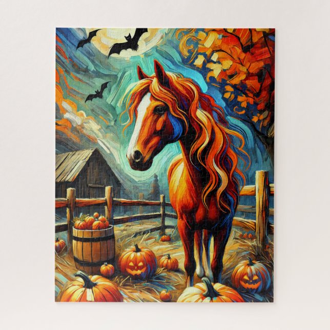 Halloween Pferd 500 Piece Puzzle (Vertikal)