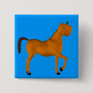Halloween Pferd Button