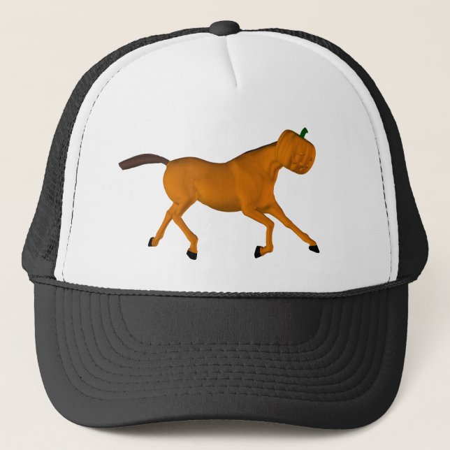 Halloween Pferd Truckerkappe (Vorderseite)