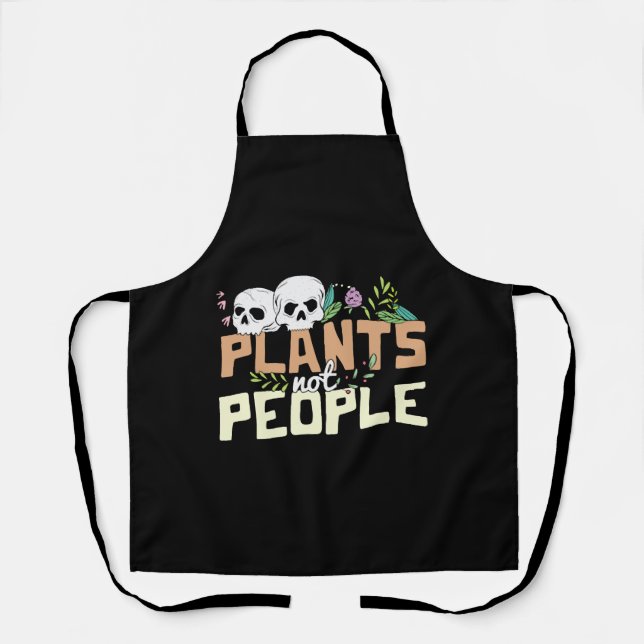 Halloween-Pflanze, nicht Menschen Schürze (Vorderseite)