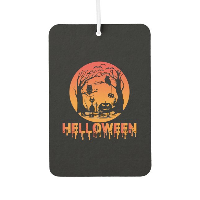 Halloween Phantastisch Helloween Autolufterfrischer (Vorderseite)