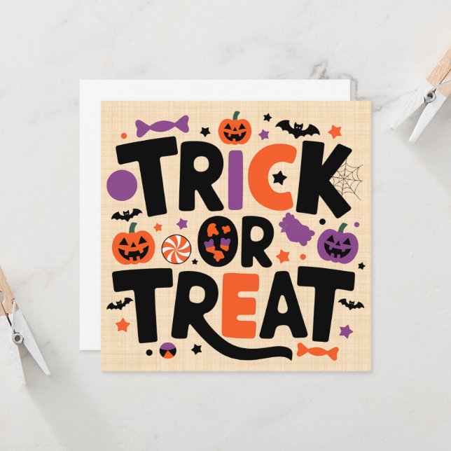Halloween - Phantomfestivitäten Einladung (Vorderseite/Rückseite Beispiel)