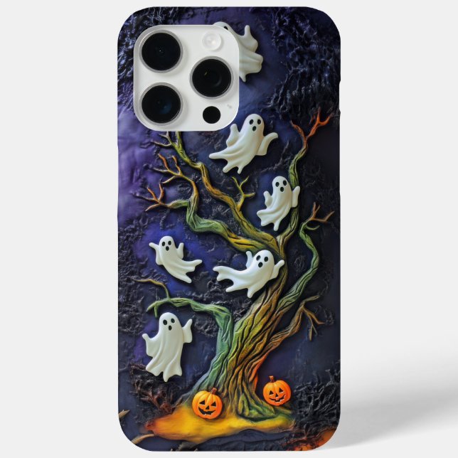 Halloween Phone Case | Geister und Pumpkins (Rückseite)