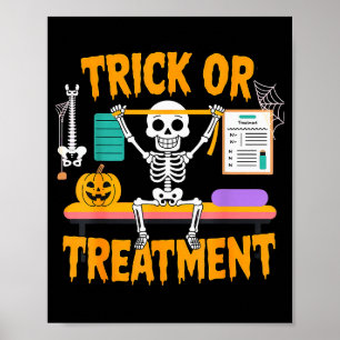 Halloween Physiotherapie Therapeut Pt-Süßigkeiten Poster