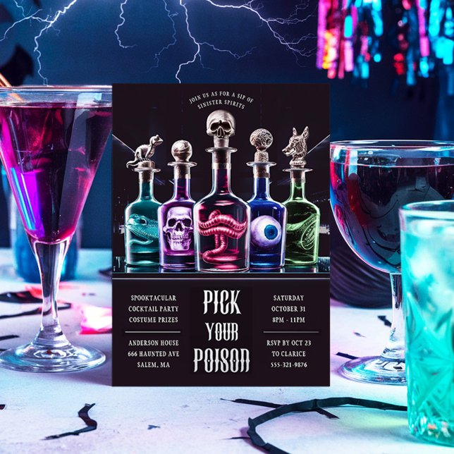 Halloween Pick Your Poster Custom Folieneinladung (Von Creator hochgeladen)