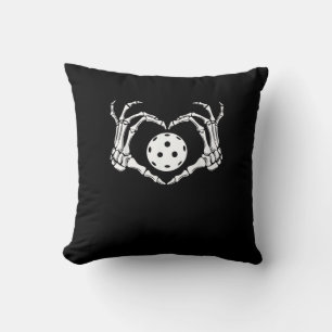 Halloween Pickle Skeleton Herz Hände Kissen