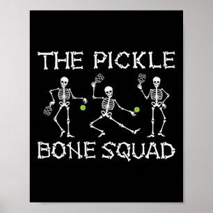 Halloween Picklell Das Pickle Bone Squad Skelett Poster