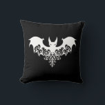 Halloween Pillow Kissen<br><div class="desc">Perfect for accenting your home for that special Halloween party, use this throw pillow shown with a Halloween bat print.
Customize this item or buy as is.
Licensed Print</div>