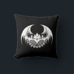 Halloween Pillow Kissen<br><div class="desc">Perfect for accenting your home for that special Halloween party, use this throw pillow shown with a Halloween haunted bat print.
Customize this item or buy as is.
Licensed Print</div>