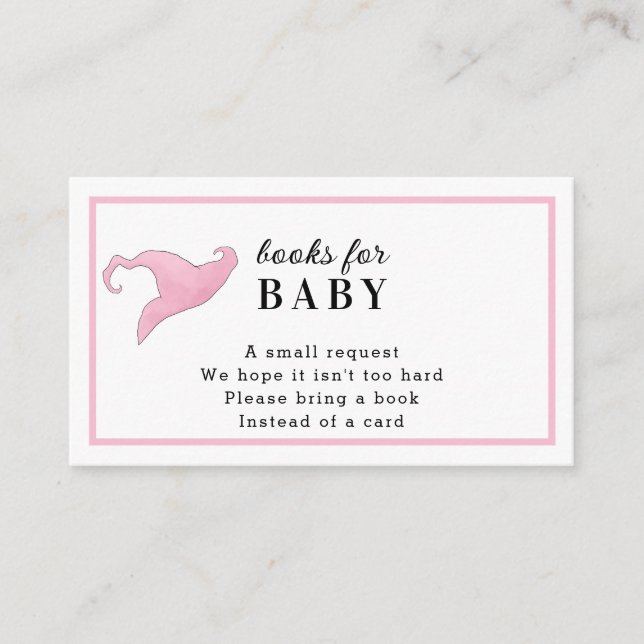 Halloween Pink a Baby ist das Brechen von Büchern  Begleitkarte (Vorderseite)