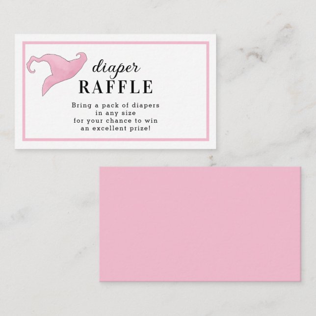 Halloween Pink ein Baby ist das Brechen von Windel Begleitkarte (Vorne/Hinten)