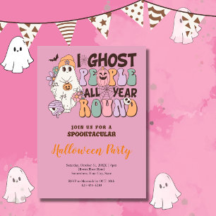 Halloween Pink Einladung