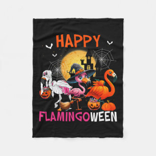 Halloween Pink Flamingo Kostüm Skeleton Hexe Fleecedecke