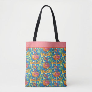 HALLOWEEN PINK FLAMINGO & SCHWARZE KATZE IN PUMPKI