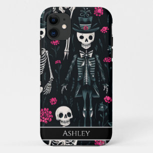 Halloween Pink Roses Top Hat Personalisiert Case-Mate iPhone Hülle