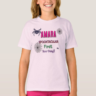Halloween Pink und Spinnen Geburtstag Halloween T-Shirt