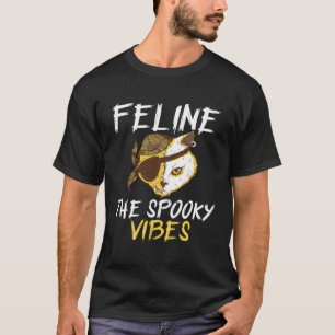 Halloween Pirate Cat Kitten Skulls Kreuzknochen Au T-Shirt