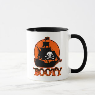 Halloween Pirate Hintern Tasse