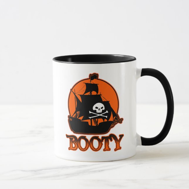 Halloween Pirate Hintern Tasse (Rechts)