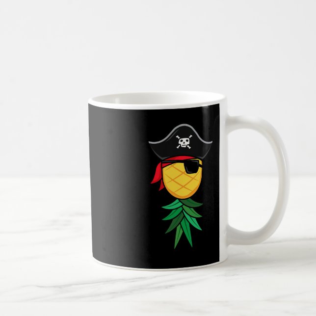 Halloween Pirate Upside Down Ananas Swingers Li Kaffeetasse (Rechts)