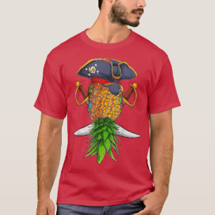 Halloween Pirate Upside Down Ananas Swingers Li T-Shirt