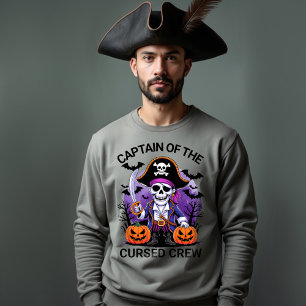 Halloween-Piratencaptain der verfluchten Crew Sweatshirt