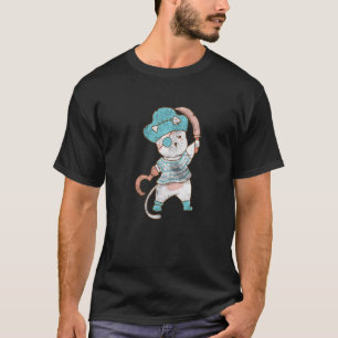 Halloween Pirates Funny Cat Animal Weaver Pirate T-Shirt